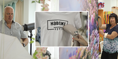 Процесс фотосессии в детском саду